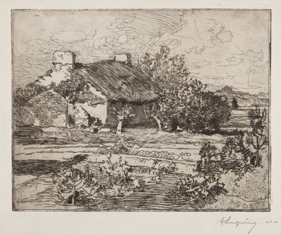 Old Bourrine, House of the Marsh, Vendée by Auguste Louis Lepère