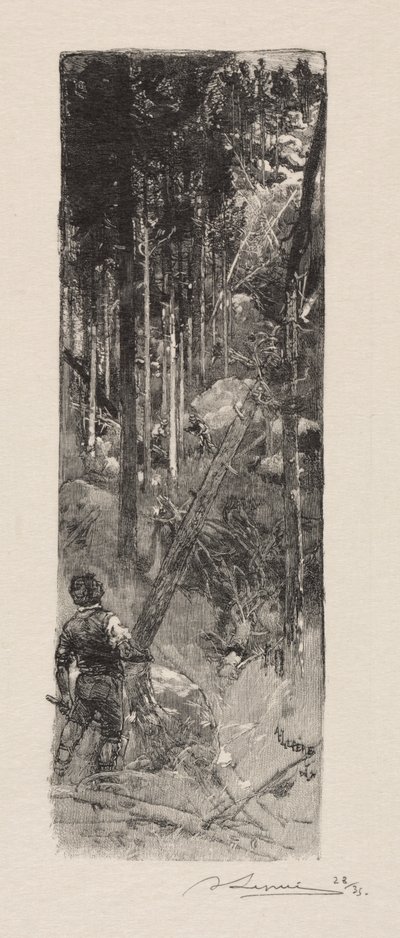Abattage des Pins by Auguste Louis Lepère