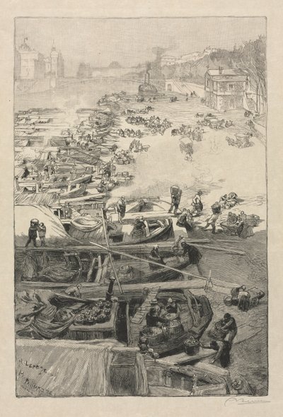 Arrival of Potatoes at the Hotel de Ville by Auguste Louis Lepère