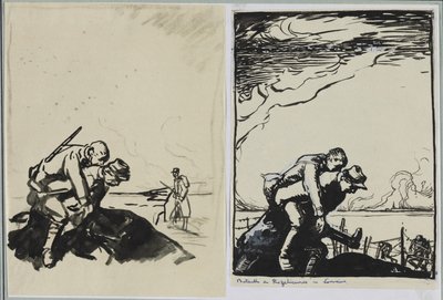 Battle of Rozelieures in Lorraine by Auguste Louis Lepère