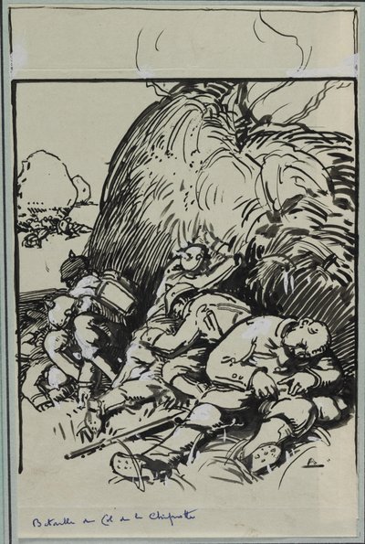 Battle of the Col de la Chiprotte by Auguste Louis Lepère