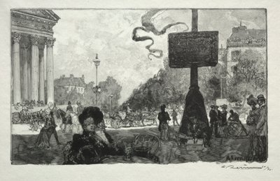 Coin de la Rue Royale, 1890 by Auguste Louis Lepère
