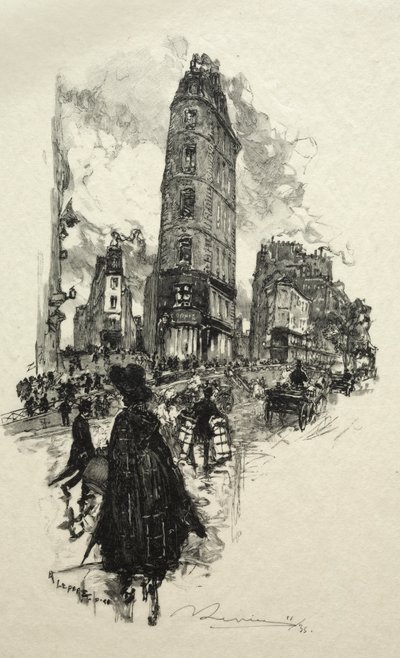 Coin de la Rue de la Lune by Auguste Louis Lepère