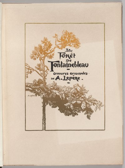 Fontainebleau Forest: Cover by Auguste Louis Lepère