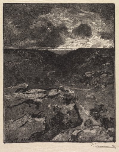 Fontainebleau Forest: Franchard Valley, 1890 by Auguste Louis Lepère