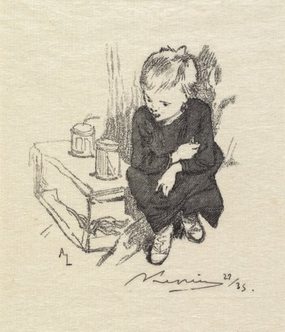 Fontainebleau Forest: Le gamin à lorvet, 1890 by Auguste Louis Lepère