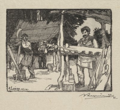 Fontainebleau Forest: Manufacturer of Slats by Auguste Louis Lepère