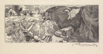 Fontainebleau Forest: Sandstone Quarry by Auguste Louis Lepère