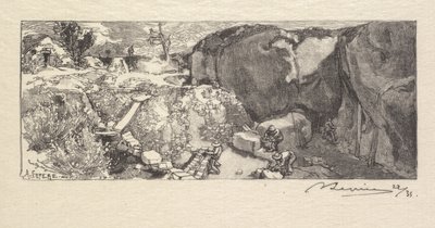 Fontainebleau Forest: Sandstone Quarry by Auguste Louis Lepère
