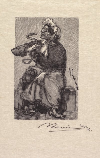 Fontainebleau Forest: Serpent Merchant by Auguste Louis Lepère