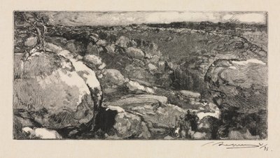 Fontainebleau Forest: The Cirque of Long-Rocher, 1888 by Auguste Louis Lepère