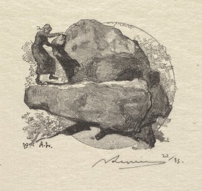 Fontainebleau Forest: The Trembling Rock, 1890 by Auguste Louis Lepère