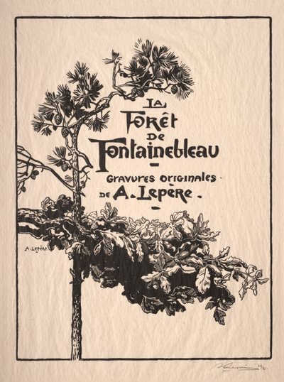 Fontainebleau: Frontispiece by Auguste Louis Lepère