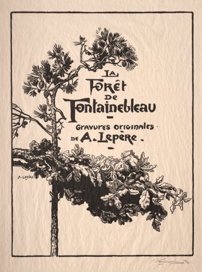 Fontainebleau: Frontispiece by Auguste Louis Lepère