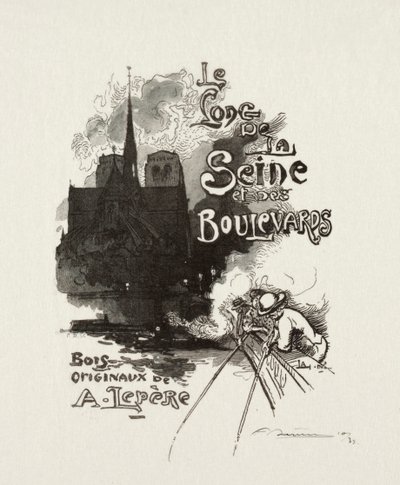 Frontispiece: Le long de la Seine et des Boulevards by Auguste Louis Lepère