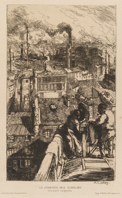 Gazette des Beaux-Arts: Le Quartier des Gobelins by Auguste Louis Lepère
