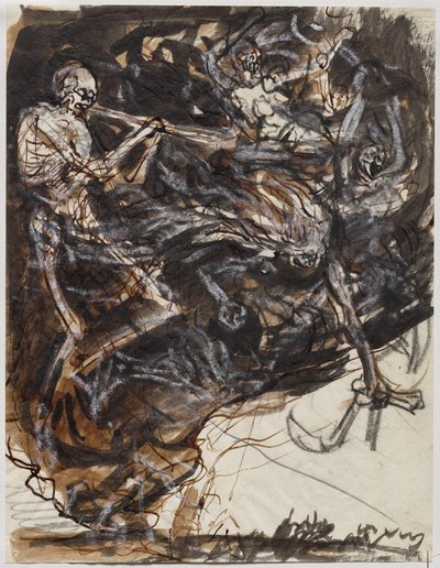 Death and Passions Descending on Earth by Auguste Louis Lepère