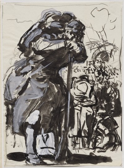 The Retreat after Charleroi by Auguste Louis Lepère