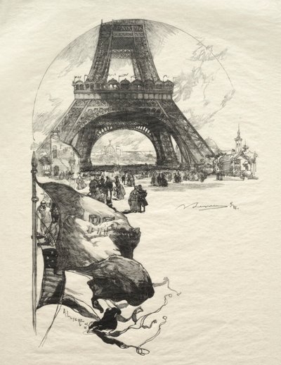 The Eiffel Tower by Auguste Louis Lepère