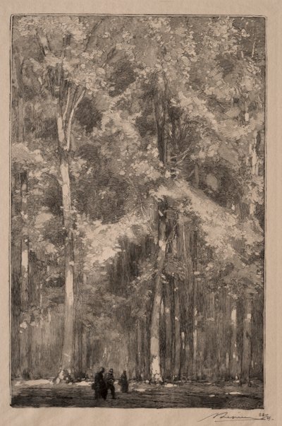 Morning, Forts Marlotte Crossroads by Auguste Louis Lepère