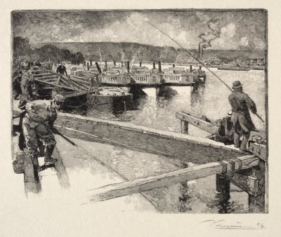 The Boat Garage by Auguste Louis Lepère
