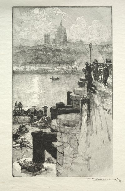 Montagne Ste. Genevieve by Auguste Louis Lepère