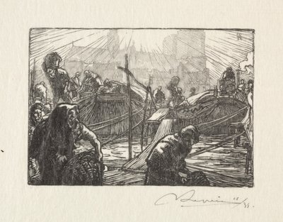 Notre Dame vue du Marché aux pommes by Auguste Louis Lepère
