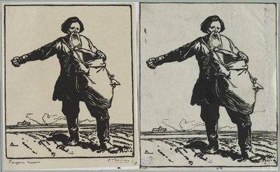 Russian Peasant, 1914 by Auguste Louis Lepère