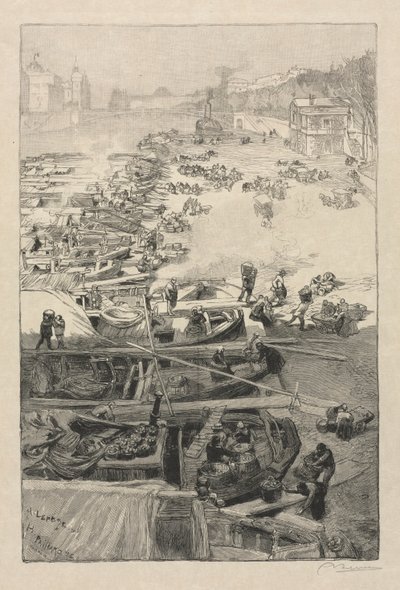 Potatoes Arriving at the Hôtel de Ville by Auguste Louis Lepère