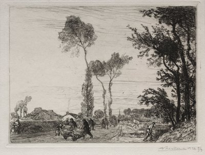Return from the Market of St. Jean-de-Mont by Auguste Louis Lepère