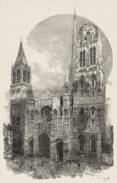 Rouen Illustré: La Cathedrale de Rouen by Auguste Louis Lepère