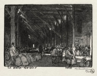 Rouen Illustré: La Halle aux Blés by Auguste Louis Lepère