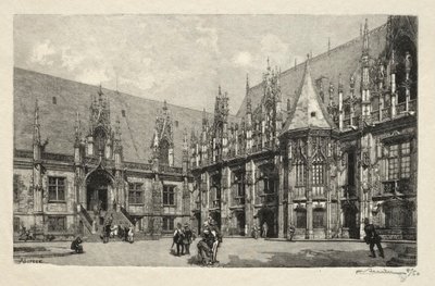 Rouen Illustré: Le Palais du Justice by Auguste Louis Lepère
