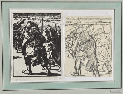 Troops on the March by Auguste Louis Lepère