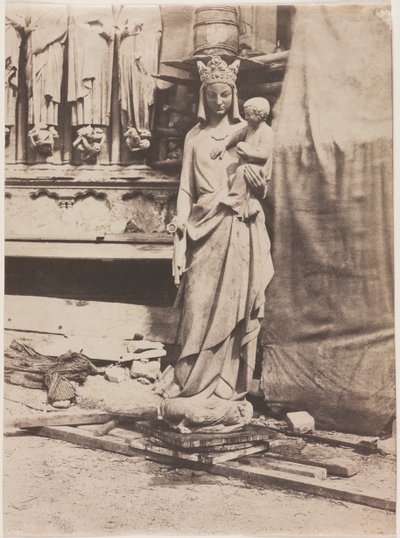 Statue of the Virgin, Notre Dame de Paris by Auguste Mestral