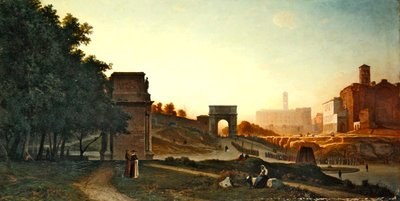 The Forum at Sunset, 1865 by Auguste Paul Charles Anastasi