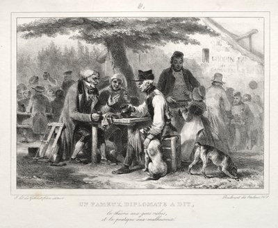 Album for 1832: A Famous Diplomat Said... by Auguste Raffet