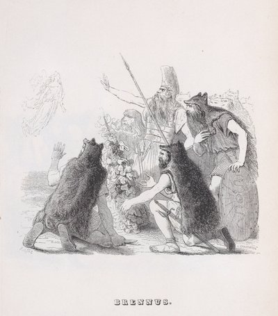 Brennus from The Complete Works of Béranger, 1836 by Auguste Raffet