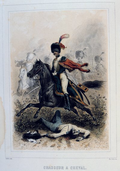 Chasseurs à Cheval, light cavalry by Auguste Raffet