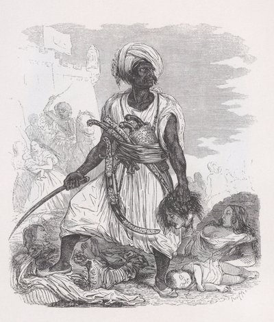 Psara from The Complete Works of Béranger by Auguste Raffet