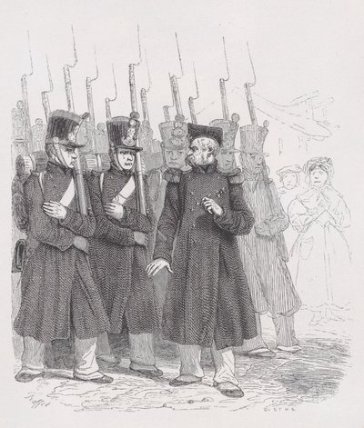 The Old Corporal from The Complete Works of Béranger by Auguste Raffet