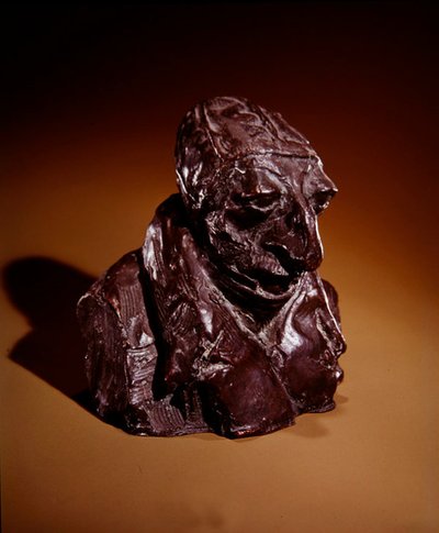 Honore-Victorin Daumier (Man with Flat Head), c.1832-35 by Auguste Rodin