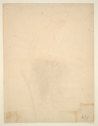 Nude Standing, Right Profile by Auguste Rodin
