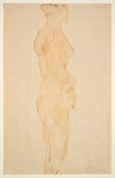 Nude Standing, Side View by Auguste Rodin