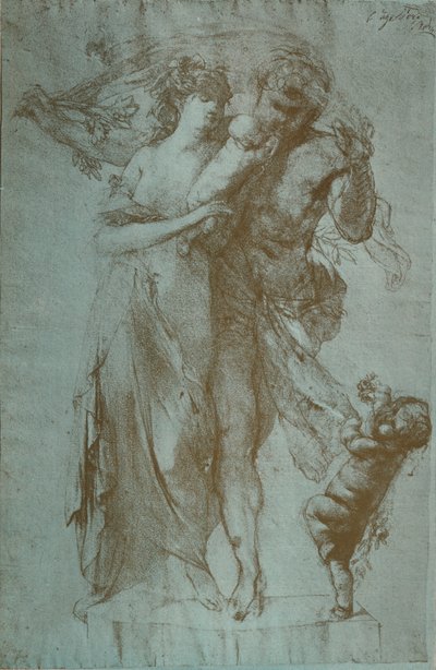 Pencil Drawing by Auguste Rodin by Auguste Rodin