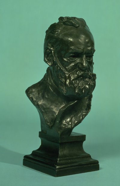 Portrait Head of Victor Hugo (1802-85) by Auguste Rodin