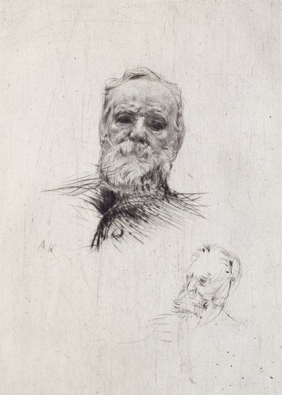 Portrait of Victor Hugo (1802-85) by Auguste Rodin