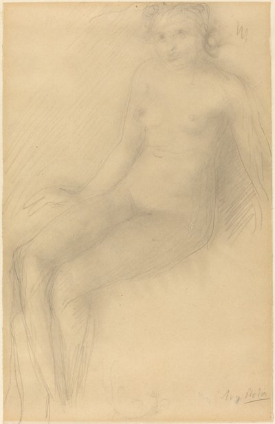 Seated Female Nude by Auguste Rodin