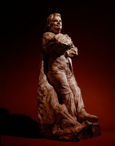 Study of Balzac in frock coat by Auguste Rodin