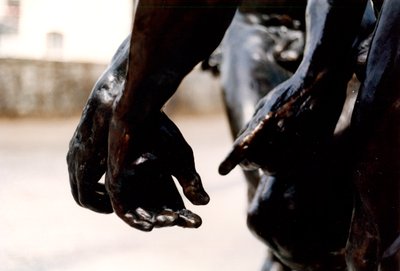The Three Shades (detail) by Auguste Rodin